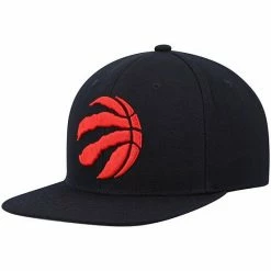 Discount ⌛ Unbranded Men's Mitchell & Ness Black Toronto Raptors Ground 2.0 Snapback Hat 🛒