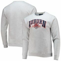 Best deal ⭐ Unbranded Men's League Collegiate Wear Heathered Gray Auburn Tigers Upperclassman Pocket Pullover Sweatshirt 🌟