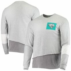 Budget 👍 Unbranded Men's Refried Apparel Gray Jacksonville Jaguars Angle Long Sleeve T-Shirt 💯