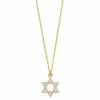 Promo ❤️ Unbranded Sterling Silver Cubic Zirconia Star Of David Pendant Necklace 🔥