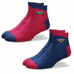 Best Pirce 🛒 Unbranded 👩 Women's For Bare Feet New Orleans Pelicans 2-Pack Team Sleep Soft 🧦 Socks ❤️
