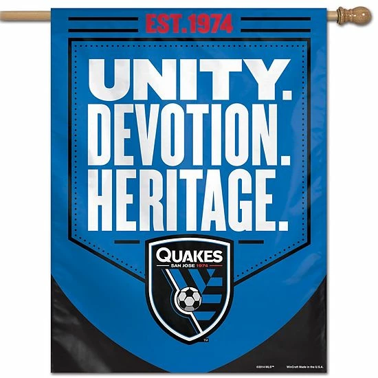 Hot Sale 🤩 Unbranded WinCraft San Jose Earthquakes 28" X 40" Single-Sided Vertical Banner 🌟