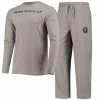 Best reviews of 🔔 Unbranded Men's Concepts Sport Black/Gray Inter Miami CF Meter Long Sleeve T-Shirt & Pants Sleep Set 😍