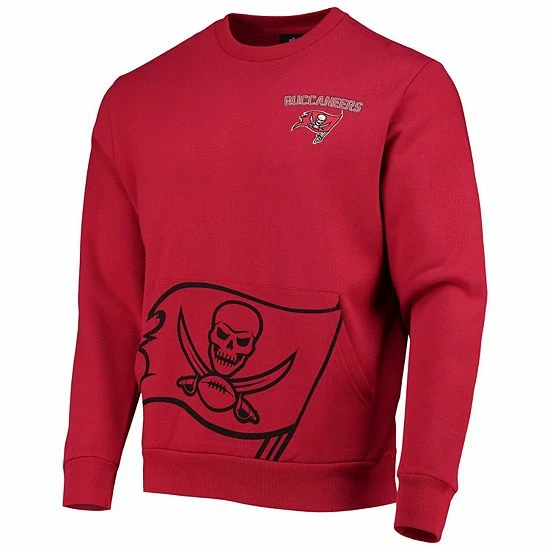 New ๐ฅ Unbranded Men's FOCO Red Tampa Bay Buccaneers Pocket Pullover Sweater โ๏ธ - Image 3