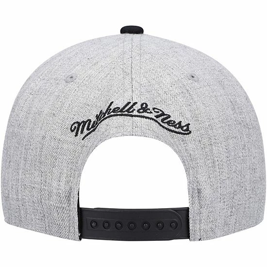 Hot Sale ๐ Unbranded Men's Mitchell & Ness Heathered Gray/Black Brooklyn Nets Heathered Underpop Snapback Hat ๐ฅฐ - Image 5