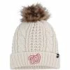 Hot Sale 🎉 Unbranded 👩 Women's '47 Cream Washington Nationals Meeko Cuffed Knit Hat With Pom 🎉