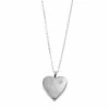 Discount 🔔 Unbranded Sterling Silver "It Was Then That I Carried You..." Heart Locket Pendant Necklace 🧨