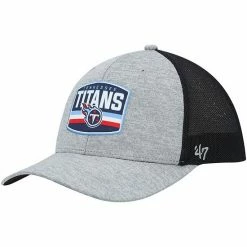 Promo 🤩 Unbranded Men's '47 Heathered Gray/Navy Tennessee Titans Motivator Flex Hat 😀