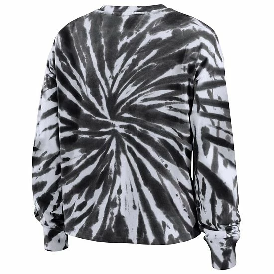 Top 10 👍 Unbranded 👩 Women's WEAR By Erin Andrews Black Jacksonville Jaguars Tie-Dye Cropped Long Sleeve T-Shirt ⭐ - Image 4