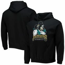 Budget 🔔 Unbranded Men's Junk Food Black Jacksonville Jaguars Disney Mickey Quarterback Pullover Hoodie 🤩