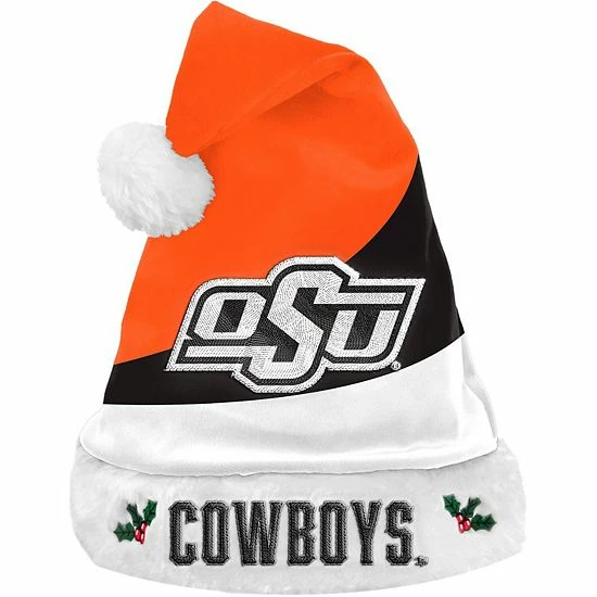 Brand new 😍 Unbranded FOCO Oklahoma State Cowboys Colorblock Santa Hat 🎁