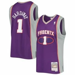 Wholesale 💯 Unbranded Men's Mitchell & Ness Penny Hardaway Purple Phoenix Suns 2001-2002 Authentic Hardwood Classics Swingman Jersey 👏