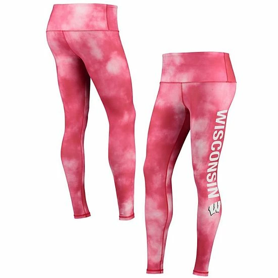 Hot Sale โ Unbranded ๐ฉ Women's ZooZatz Red Wisconsin Badgers Cloud Dye Mist Leggings ๐คฉ