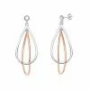 Cheapest 🛒 Unbranded Two Tone Sterling Silver Pear Dangle Earrings 🌟