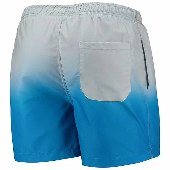 Flash Sale ๐ Unbranded Men's FOCO Silver/Blue Detroit Lions Dip-Dye Swim Shorts โ๏ธ - Image 4