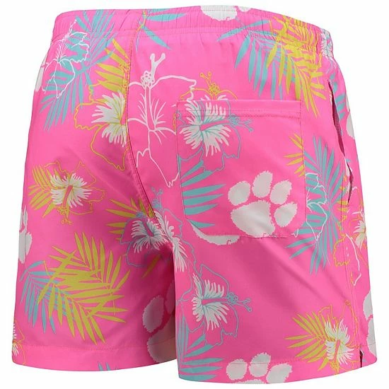 Cheap โ Unbranded Men's FOCO Pink Clemson Tigers Neon Floral Swim Trunks ๐ - Image 4