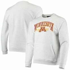 Best deal 🧨 Unbranded Men's League Collegiate Wear Heathered Gray Minnesota Golden Gophers Upperclassman Pocket Pullover Sweatshirt 🔥