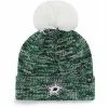 Brand new 🛒 Unbranded 👩 Women's '47 Kelly Green Dallas Stars Triple Cross Cuffed Knit Hat With Pom 🌟