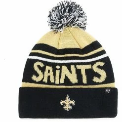 Best reviews of 🧨 Unbranded Youth '47 Gold/Black New Orleans Saints Playground Cuffed Knit Hat With Pom 🌟