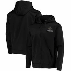 Budget 😉 Unbranded Men's Dunbrooke Black New Orleans Saints Trophy Fleece Full-Zip Hoodie 🎁