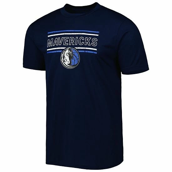 Deals 🎉 Unbranded Men's Concepts Sport Navy/Gray Dallas Mavericks Badge T-Shirt & Pajama Pants Sleep Set 🔔 - Image 3