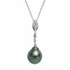 Top 10 🎁 Unbranded Sterling Silver Tahitian Cultured Pearl And Diamond Accent Pendant 🤩