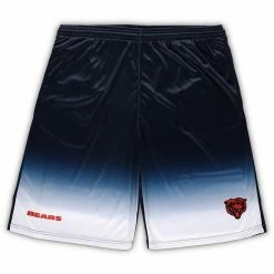 Best Pirce 🧨 Unbranded Men's Navy Chicago Bears Big & Tall Faded Shorts 👍