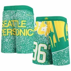 Best deal 🛒 Unbranded Youth Mitchell & Ness Green Seattle SuperSonics Hardwood Classics Jumbotron Shorts 🔥