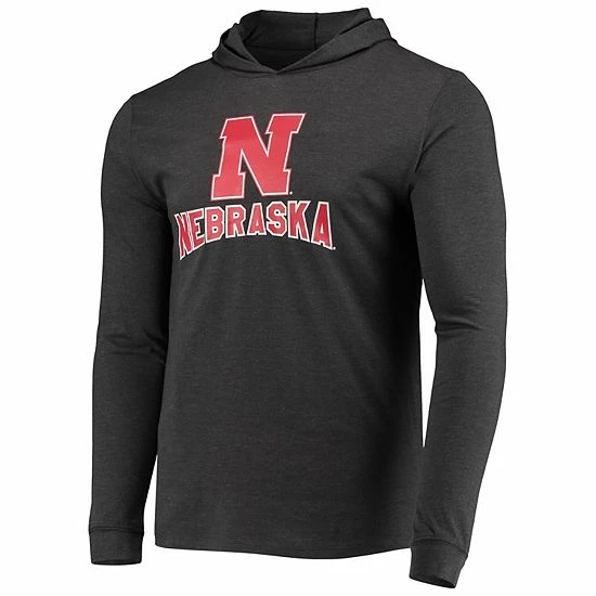 Flash Sale ๐ Unbranded Men's Concepts Sport Scarlet/Charcoal Nebraska Huskers Meter Long Sleeve Hoodie T-Shirt & Jogger Pants Sleep Set ๐ - Image 3