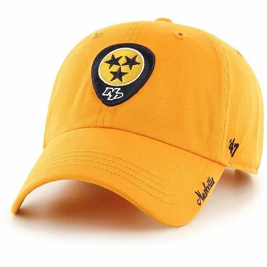 Best Sale ๐ Unbranded ๐ฉ Women's '47 Gold Nashville Predators Miata Clean Up Adjustable Hat ๐ฏ