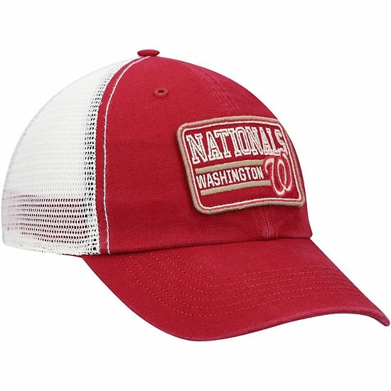Best Sale 😀 Unbranded Men's '47 Red/Natural Washington Nationals Off Ramp Clean Up Trucker Adjustable Hat 👏 - Image 4
