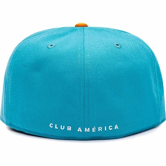 Outlet 👍 Unbranded Men's Teal/Orange Club America America's Game Fitted Hat 👍 - Image 5