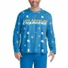 Outlet ✨ Unbranded Men's FOCO Powder Blue Los Angeles Chargers Ugly Sweater Long Sleeve T-Shirt 🎉