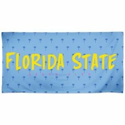 New 🥰 Unbranded WinCraft Florida State Seminoles 30'' X 60'' Beach Club Spectra Allover Palm Trees Beach Towel ⌛
