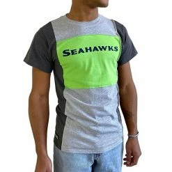 Budget 💯 Unbranded Men's Refried Apparel Heather Gray Seattle Seahawks Sustainable Split T-Shirt 🧨