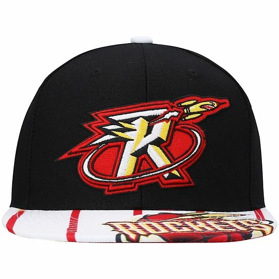 Cheap ๐ Unbranded Men's Mitchell & Ness X Lids Black/White Houston Rockets Hardwood Classics Reload 3.0 Snapback Hat ๐งจ - Image 3