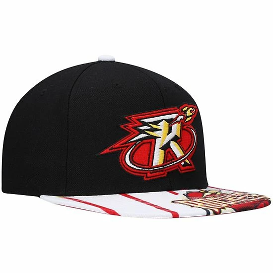 Cheap ๐ Unbranded Men's Mitchell & Ness X Lids Black/White Houston Rockets Hardwood Classics Reload 3.0 Snapback Hat ๐งจ - Image 4