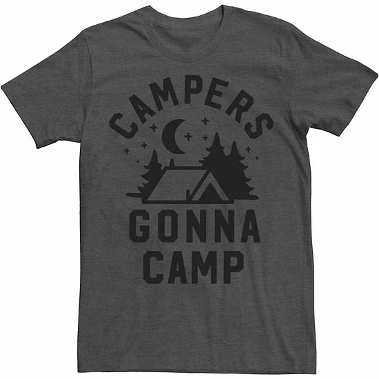 Discount 🌟 Unbranded Big & Tall Fifth Sun Campers Gonna Camp Text Tee 🎁