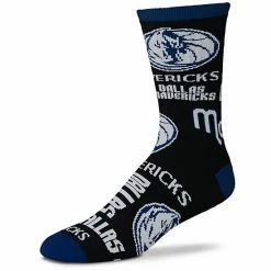 Wholesale 🛒 Unbranded For Bare Feet Dallas Mavericks End To End Crew 🧦 Socks 🎉