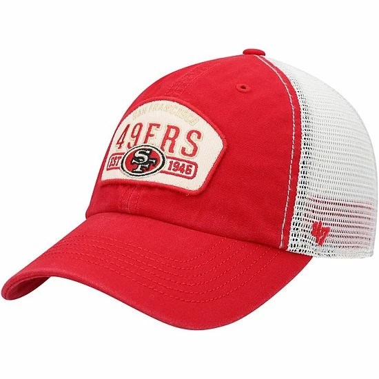 Best reviews of ✔️ Unbranded Men's '47 Scarlet San Francisco 49ers Penwald Trucker Clean Up Snapback Hat 😉 - Image 2