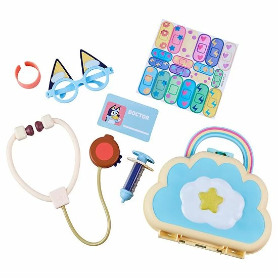 Brand new ๐ฅ Unbranded Disney's Bluey Cloud Bag Doctor's Set โญ - Image 4