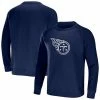 Buy 🧨 Unbranded Men's NFL X Darius Rucker Collection By Fanatics Navy Tennessee Titans Raglan Fleece Pullover Sweatshirt 🧨