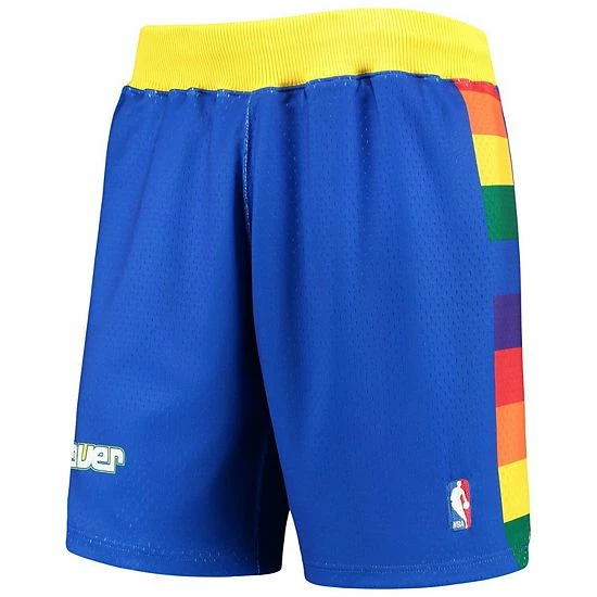 Promo ๐ Unbranded Men's Mitchell & Ness Royal Denver Nuggets 1991/92 Hardwood Classics Authentic Shorts ๐ - Image 3