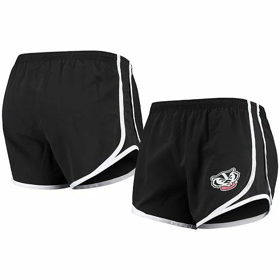 Hot Sale ๐ Unbranded ๐ฉ Women's Black/White Wisconsin Badgers Elite Shorts ๐