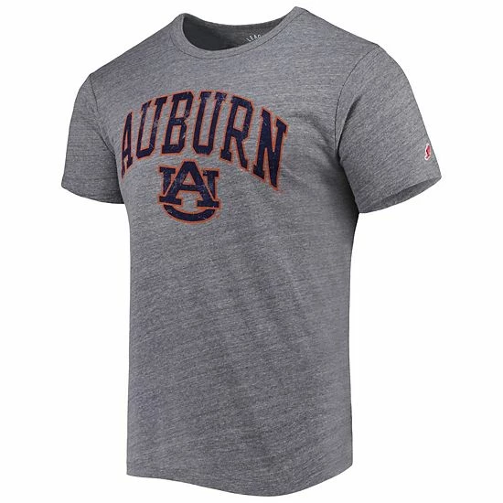 Wholesale 🧨 Unbranded Men's League Collegiate Wear Heather Gray Auburn Tigers 1965 Arch Victory Falls Tri-Blend T-Shirt ❤️ - Image 3