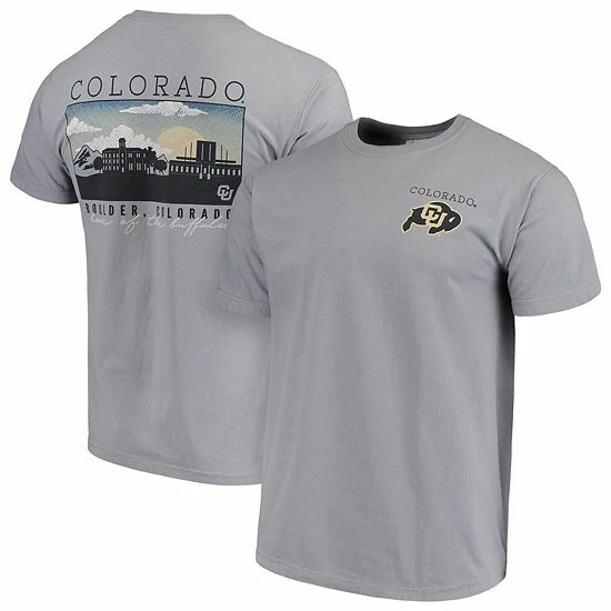 Coupon ✨ Unbranded Men's Gray Colorado Buffaloes Comfort Colors Campus Scenery T-Shirt 🌟
