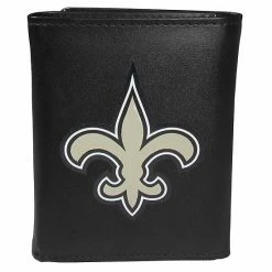Cheap ❤️ Unbranded Men's New Orleans Saints Logo Tri-Fold Wallet 🛒