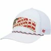 Cheapest 🌟 Unbranded Men's '47 White Michigan Wolverines Stars And Stripes Flag Flutter Hitch Snapback Hat 👏