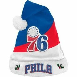 Outlet 🔥 Unbranded FOCO Philadelphia 76ers Colorblock Santa Hat ⭐