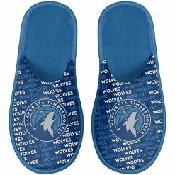 Promo 🔔 Unbranded Youth FOCO Minnesota Timberwolves Team Scuff Slippers ✔️